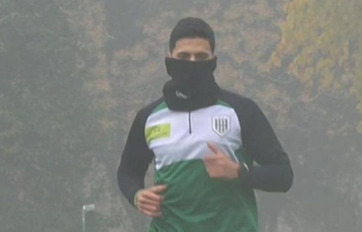 Alexis Maldonado, al trote en plena recuperación.