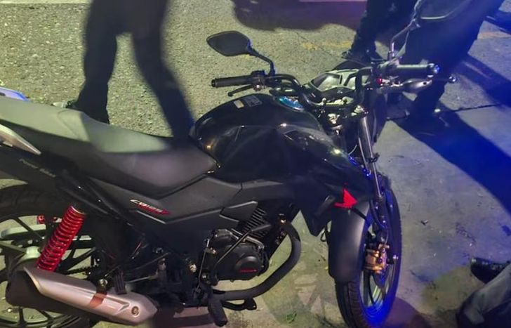 Una de las motos robadas.