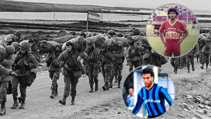 los futbolistas del sur que lucharon en la guerra de malvinas