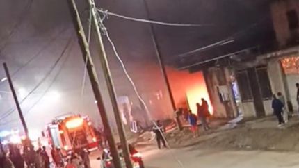 El violento episodio conmocionó al barrio.