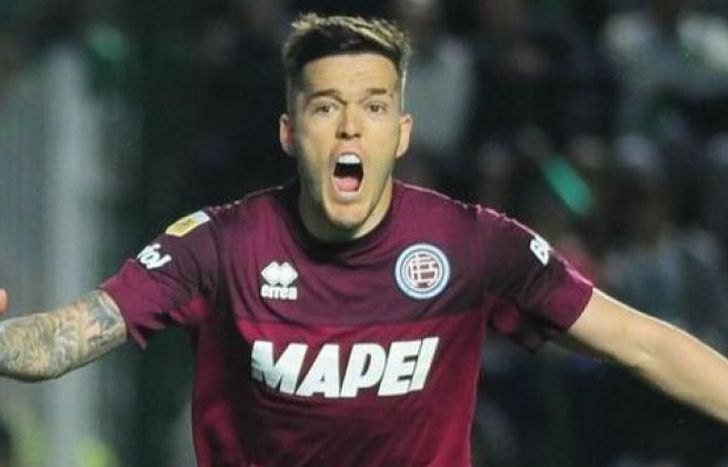 Franco Troyansky anotó el gol de la victoria de Lanús  ante Talleres de Córdoba.