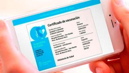 El pase sanitario comenzará a usarse la próxima semana.