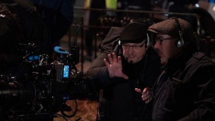 Campanella, en pleno rodaje.