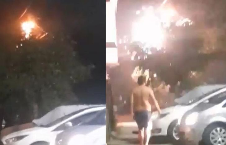 La explosión quedó grabada en video.