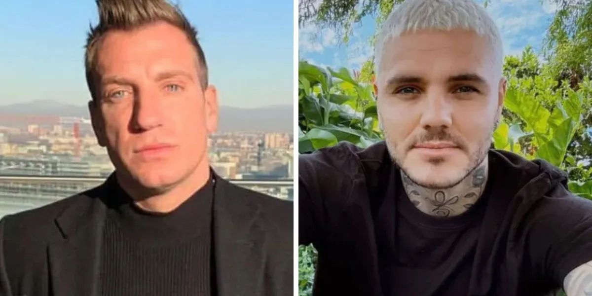 Maxi López y Mauro Icardi, enfrentados. 