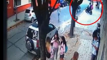 Sucedió en la puerta de un colegio ubicado en aldo bonzi.