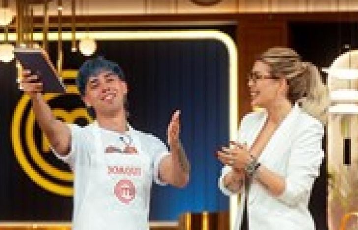 Luck Ra con Wanda Nara en MasterChef Celebrity.