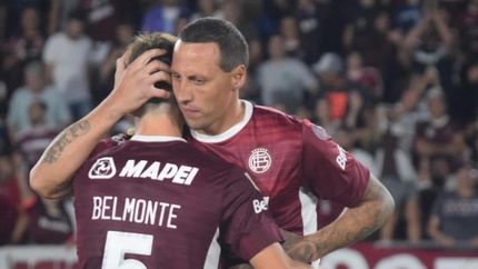 Cristian Lema destacó el triunfo de Lanús. Cristian Lema destacó el triunfo de Lanús.