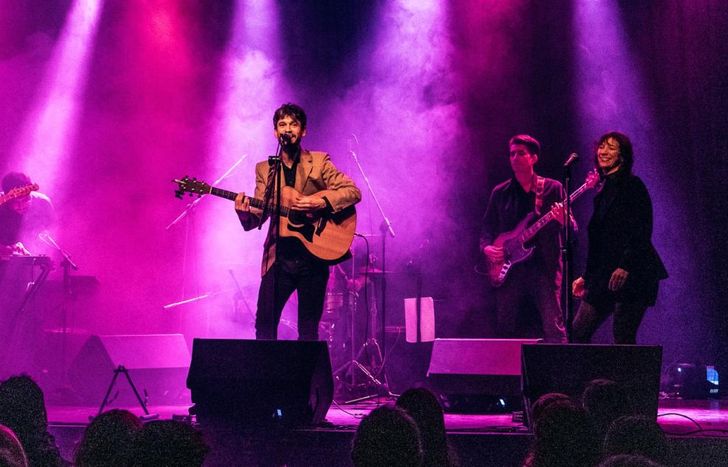 Facundo Galli, en banda.