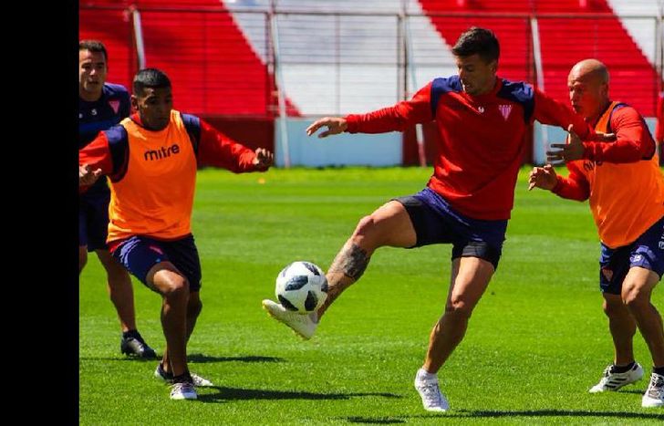 El plantel llevó adelante un nuevo entrenamiento de cara al partido con Rafaela (Prensa Los Andes).