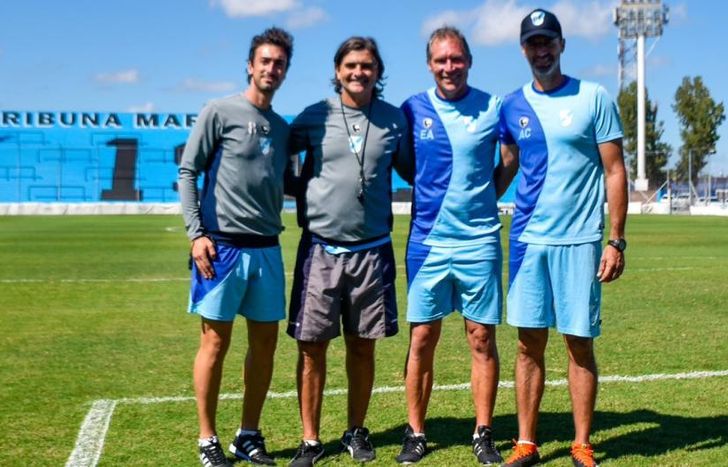 Forestello y su nuevo cuerpo técnico.