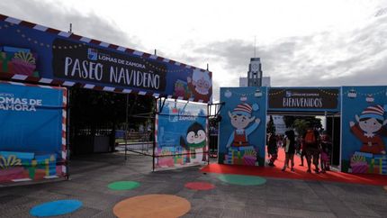 El ingreso al Paseo Navideño, en la Grigera. El ingreso al Paseo Navideño, en la Grigera.