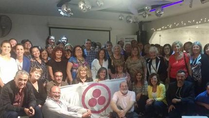 Los integrantes del Centro Cultural Mariano Moreno, felices con los resultados del concurso.