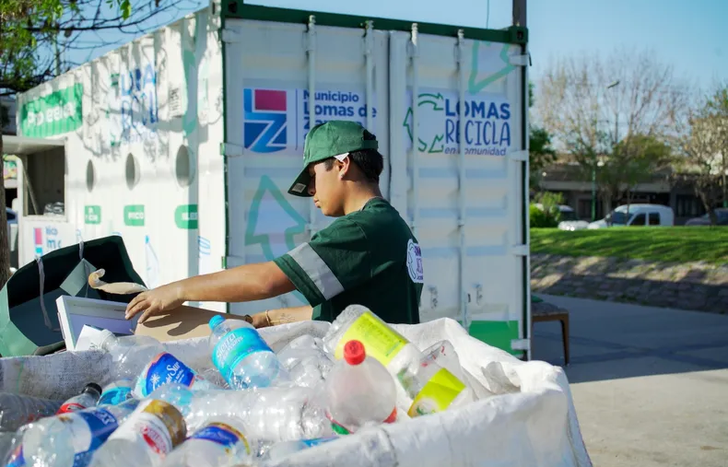 En Lomas se desarrolla el programa de recolección diferenciada Día Verde.