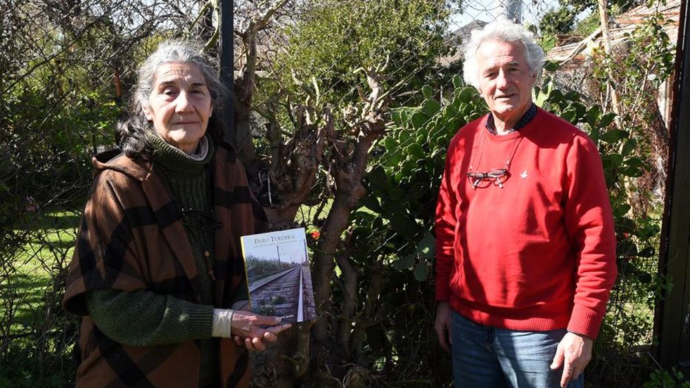 Jorge y Liliana contaron parte de la historia de la conexión entre Jorge Luis Borges y Turdera.