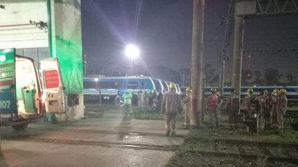 El momento en el que las ambulancias trabajaban en el lugar. El momento en el que las ambulancias trabajaban en el lugar.