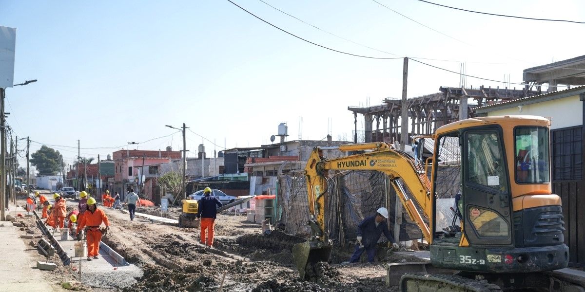 Una obra que va a mejorar la vida diaria de las familias de Fiorito.