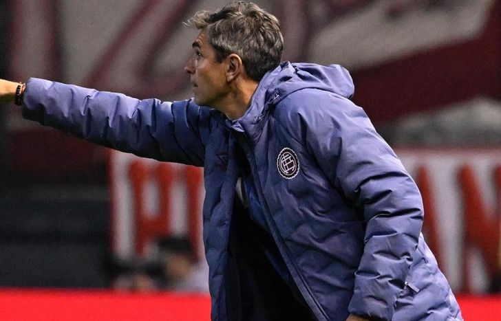 A Pellegrino no le cayó bien el empate.