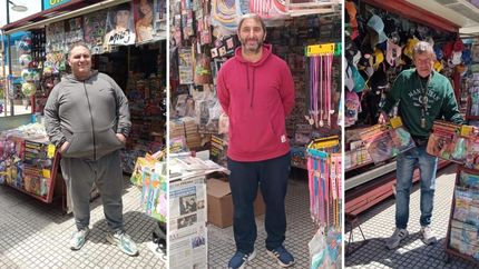 Martín, Mauricio y Víctor, orgullosos de su profesión, la cual llevan a cabo hace varias décadas en Lomas.