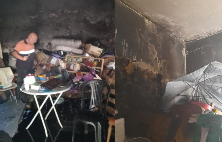 La casa quedó completamente destruida.