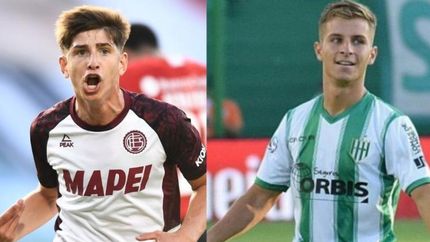 Belmonte y Galoppo, jóvenes y figuras de Lanús y Banfield. Belmonte y Galoppo, jóvenes y figuras de Lanús y Banfield.