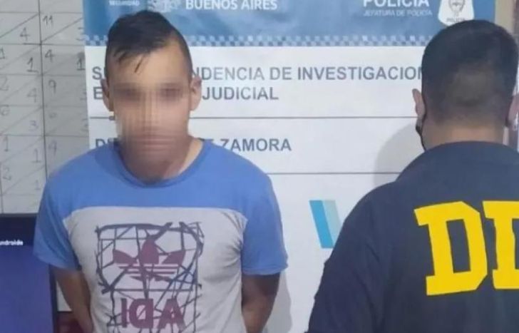 El momento de la detención de Daniel Ríos.