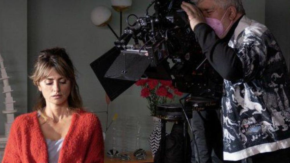 Penélope Cruz, en pleno rodaje.