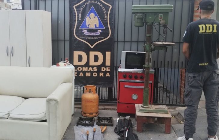 Elementos incautados por la DDI de Lomas de Zamora.