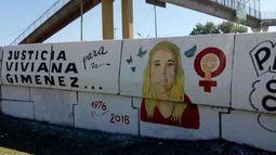 Pintaron un mural en nombre de Viviana.
