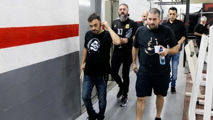 Luis Gastón Lamas, junto a Pato Fontanet. Luis Gastón Lamas, junto a Pato Fontanet.