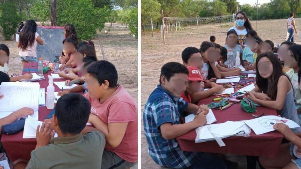 Todo lo juntado ira a las escuelas para los cientos de chicos que asisten durante todo el año.