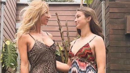 Nicole Neumann junto a Indiana.