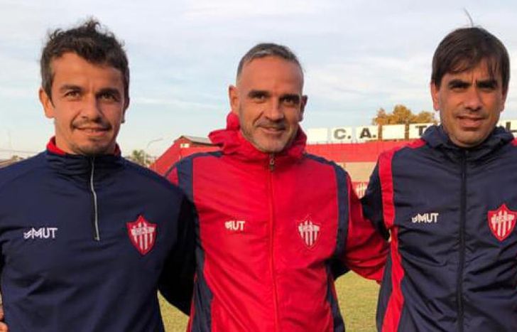 Rolón (izquierda), con Bonnassiolle y Besasso.