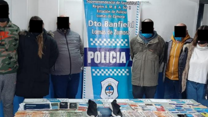Eran ocho los detenidos acusados de integrar la banda.