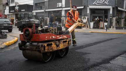 Los trabajos en Banfield abarcan las dos manos de la avenida. Los trabajos en Banfield abarcan las dos manos de la avenida.