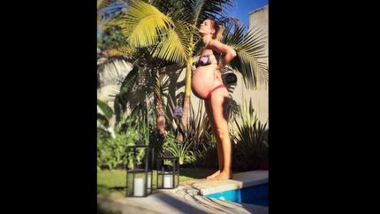 eugenia y su panza al sol