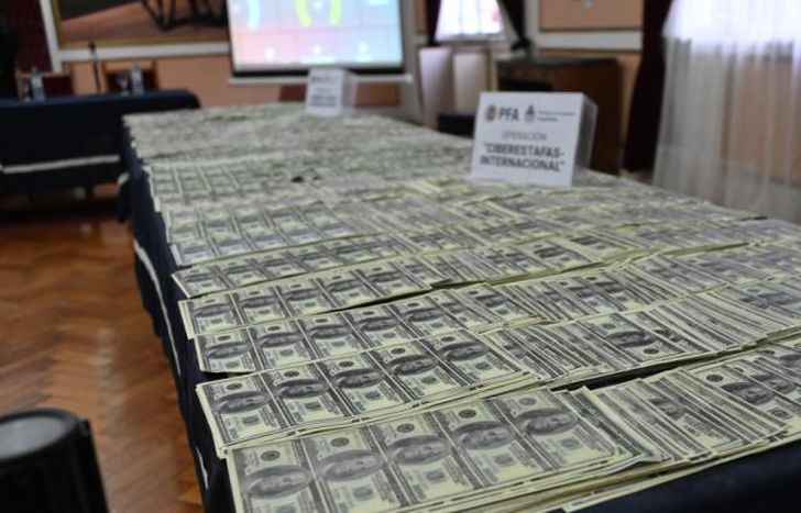 Parte de lo secuestrado.