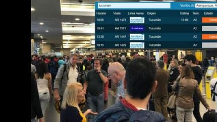 se reprograman los vuelos.