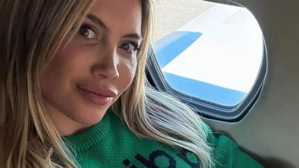 Wanda Nara, de viaje.