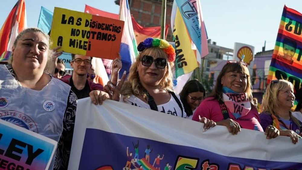 No hay libertad sin derechos humanos es una de las consignas de la marcha.