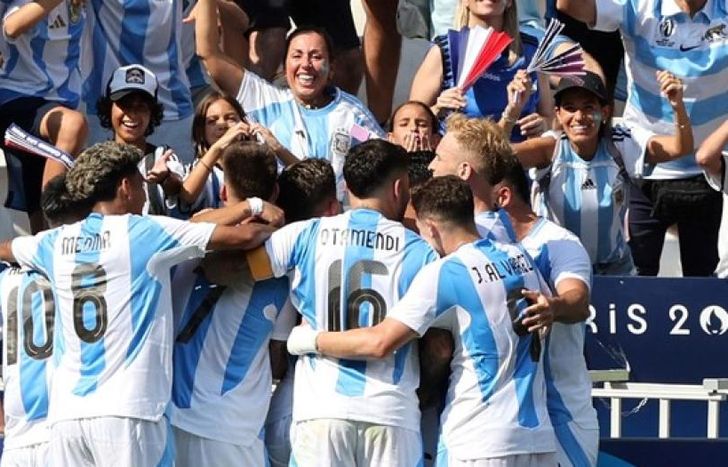 Argentina ganó tres puntos claves ante Irak en los Juego Olímpicos.