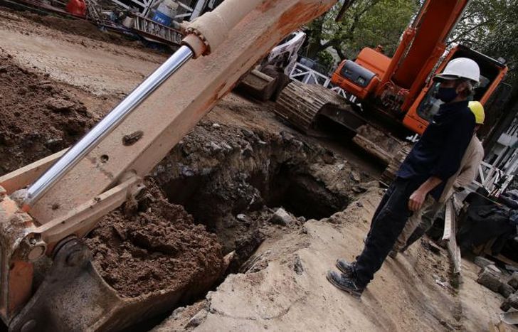 Las cuadrillas trabajan en Portela e Yrigoyen.