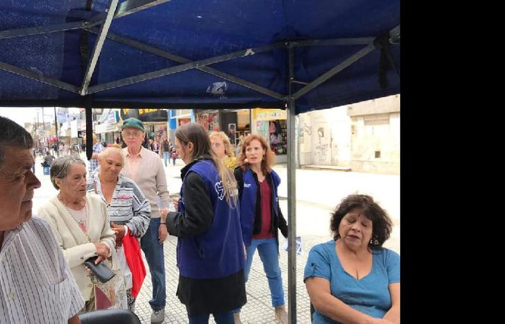 la campaña tuvo lugar en la peatonal laprida.