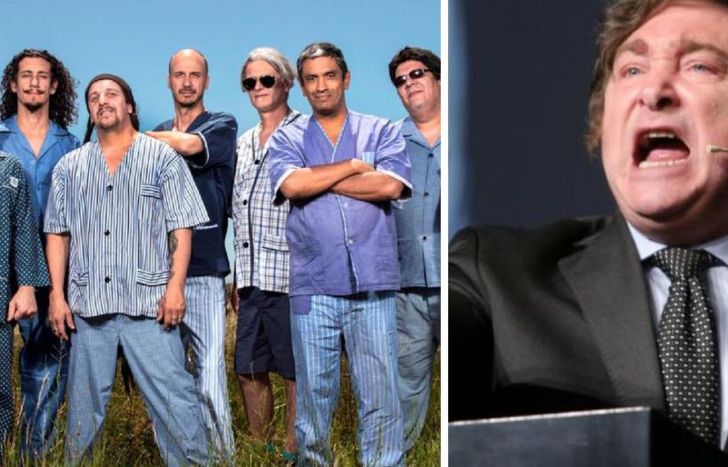 La banda demandó al libertario.