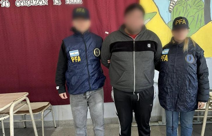 El prófugo fue detenido por la Policía Federal.