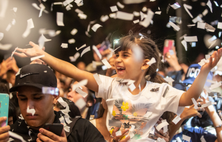 Se festeja el carnaval en Tecnópolis.