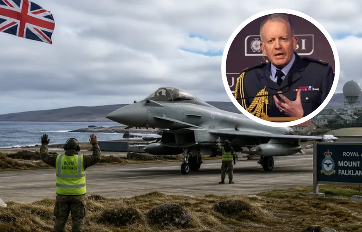 El jefe de la Real Fuerza Aérea británica (RAF), Sir Richard Knighton, advirtió hoy que la protección militar de las Islas Malvinas constituye una prioridad “innegociable” para el Reino Unido.