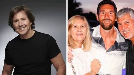 Gustavo Bermúdez y la familia de Lionel Messi.&nbsp;
