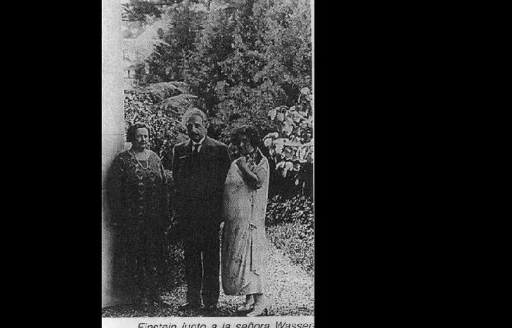 Einstein con los Wassermann.