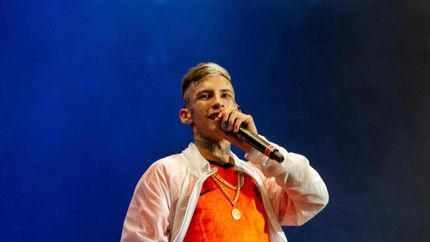 L-Gante se emocionó en su show en Tecnópolis.